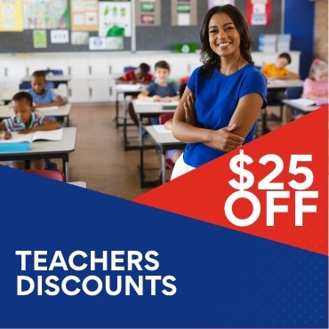 $25 Off - Teachers Discounts